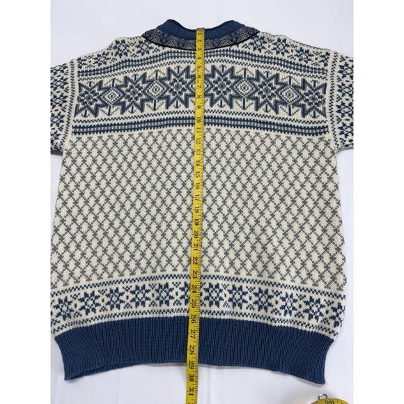DALE OF NORWAY Cardigan Sweater Womens Large Metal Clasps * FOR REPAIR * READ - Picture 7 of 14